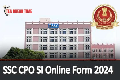 SSC CPO SI Online Form 2024